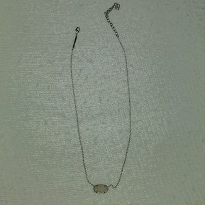 Silver/Drusy Kendra Scott Elisa Necklace
